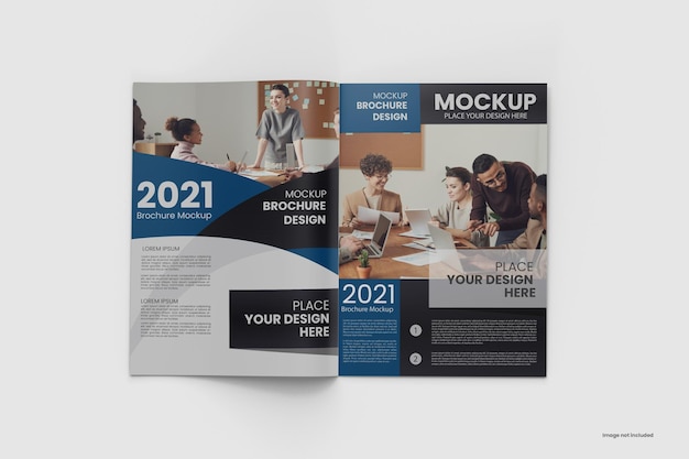 Rivista e brochure mockup a4