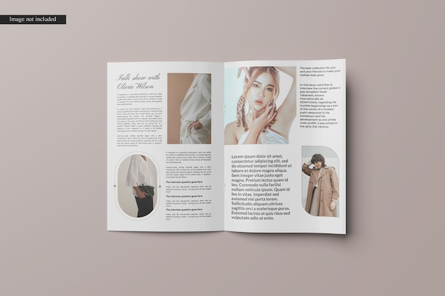 Premium PSD | Magazine brochure mockup