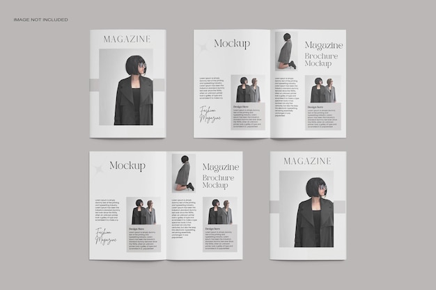Magazine Brochure Mockups