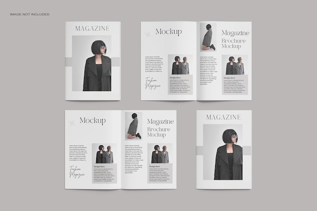 PSD magazine brochure mockups