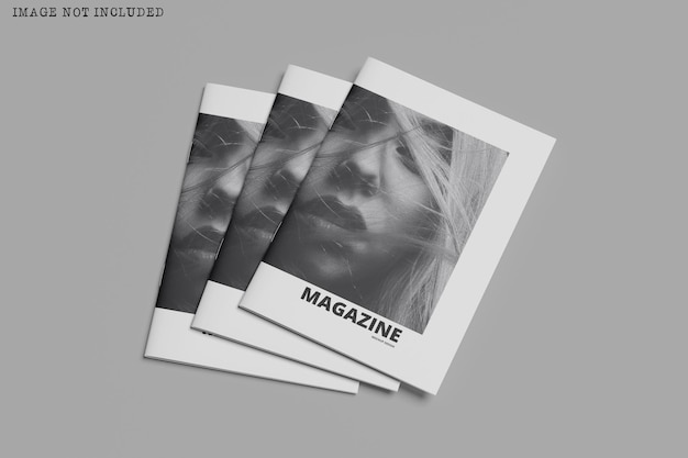 Magazine and catalog brochure mockup