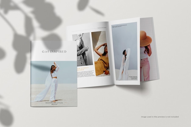 Magazine and catalog mockup