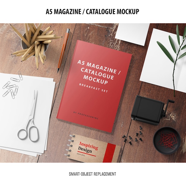  magazine catalogue mockup