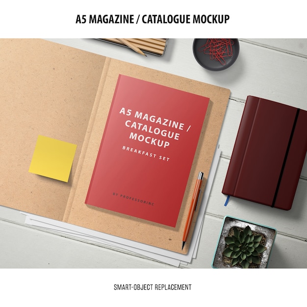  magazine catalogue mockup