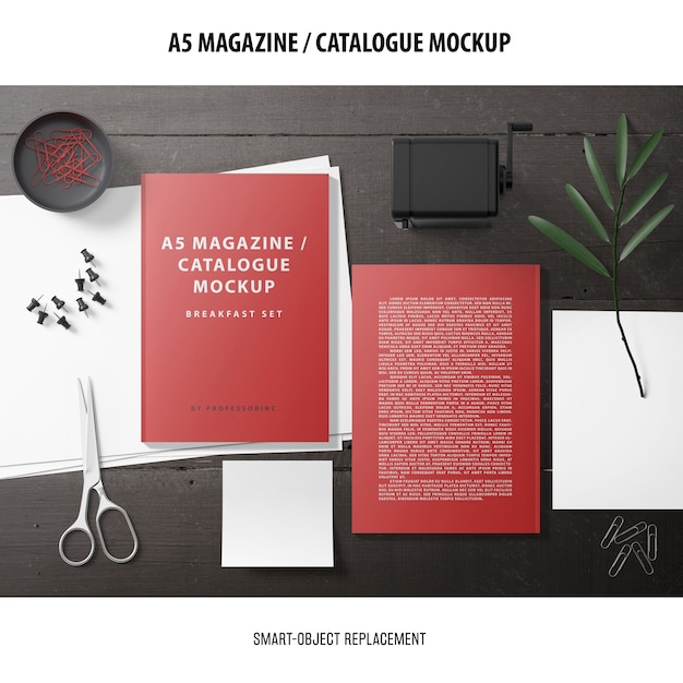  magazine catalogue mockup
