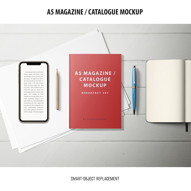  magazine catalogue mockup