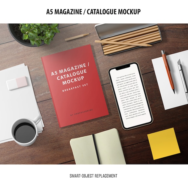  magazine catalogue mockup