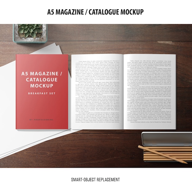  magazine catalogue mockup
