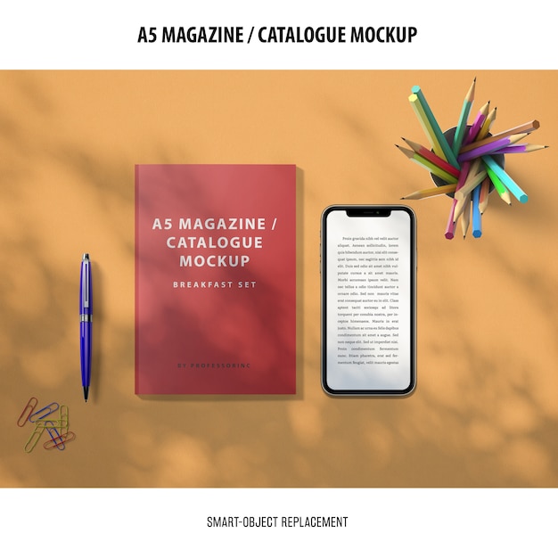  magazine catalogue mockup