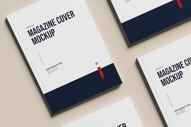 magazine cover mockup design template