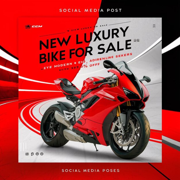 A magazine cover for new bike for sale