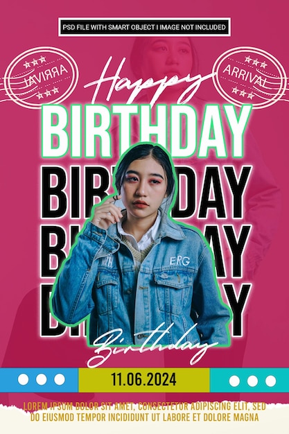 a magazine cover that says birthday on it