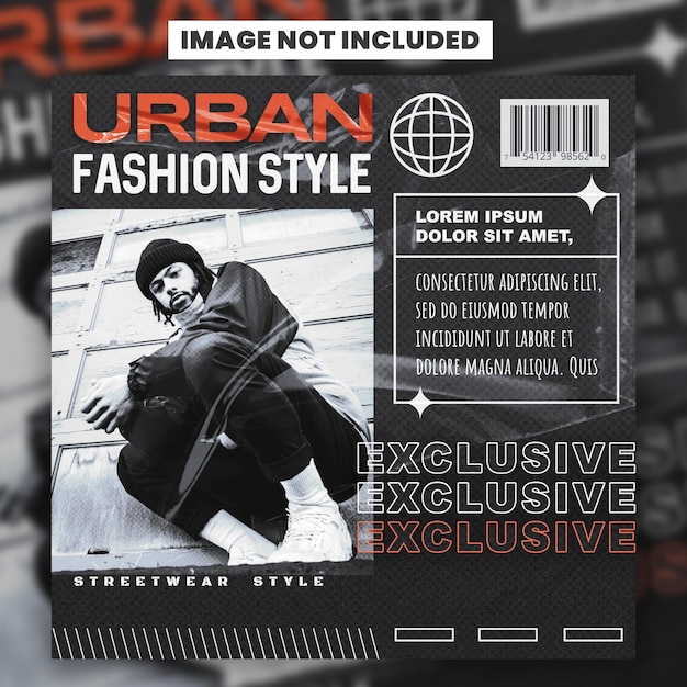 PSD a magazine cover for urban fashion style.