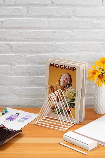 Magazine holder mock-up design