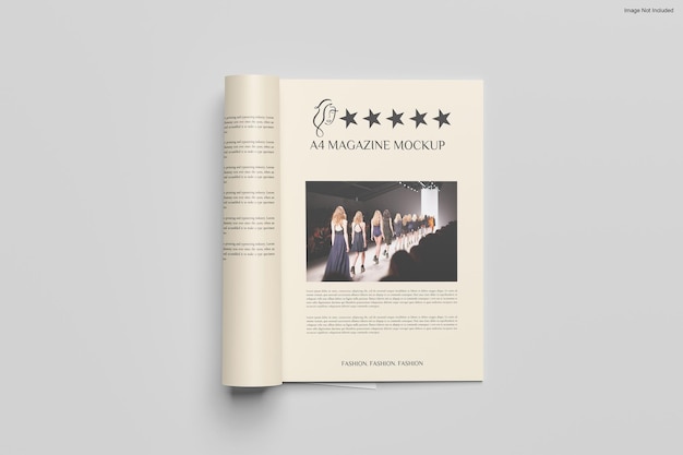 Magazine katalog a4 mockup