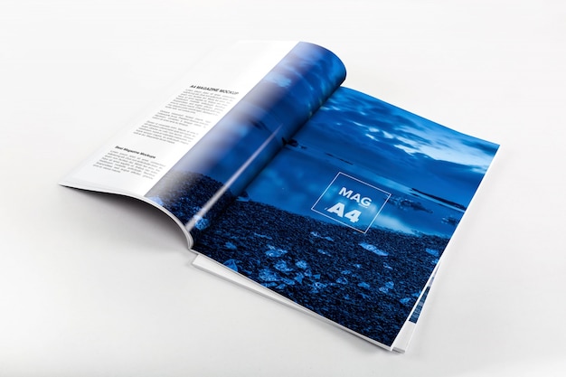 PSD magazine mock up di progettazione