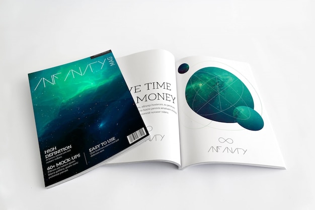 Magazine mock up design