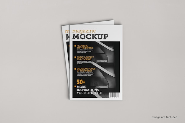 Magazine mockup design geïsoleerd