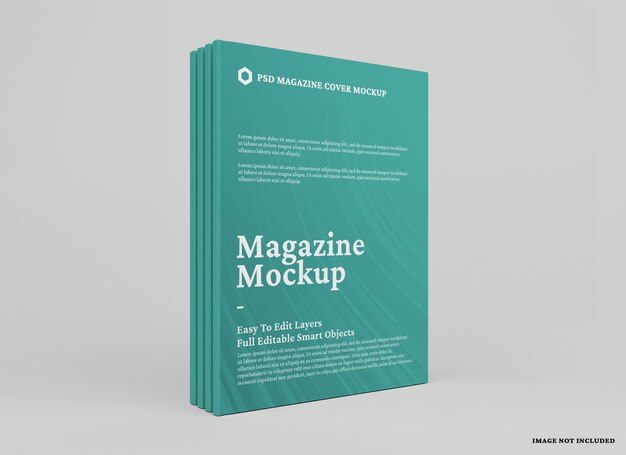 Design mockup rivista isolato