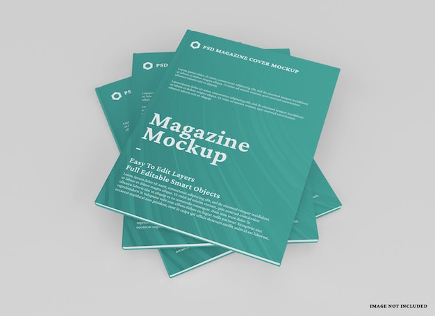 Design mockup rivista isolato