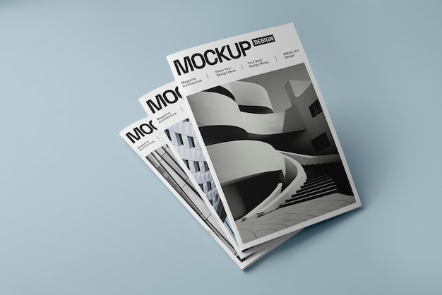 Magazine mockup design