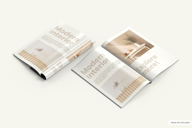 Modello psd di mockup rivista