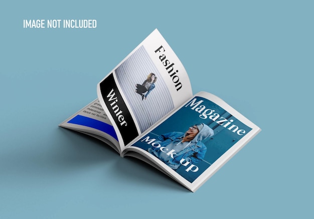 Magazine mockup template