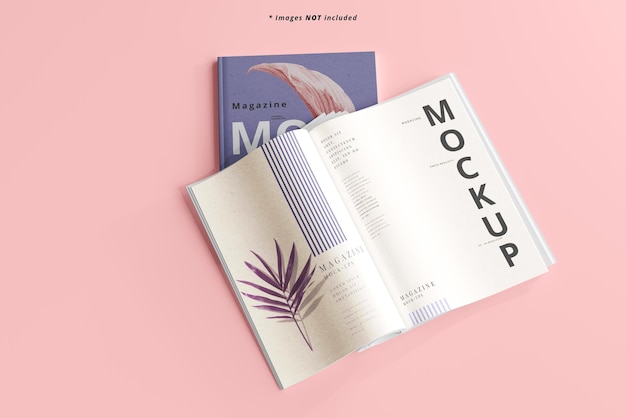 PSD mockup di rivista