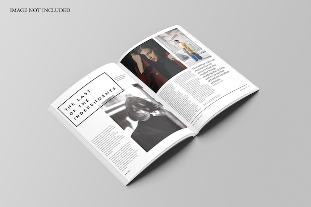 Mockup di rivista