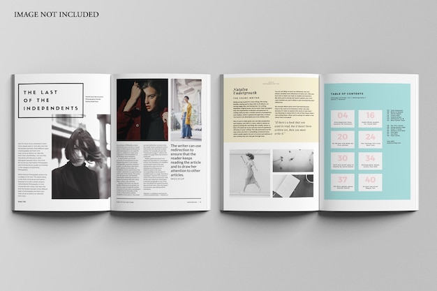 Mockup di rivista