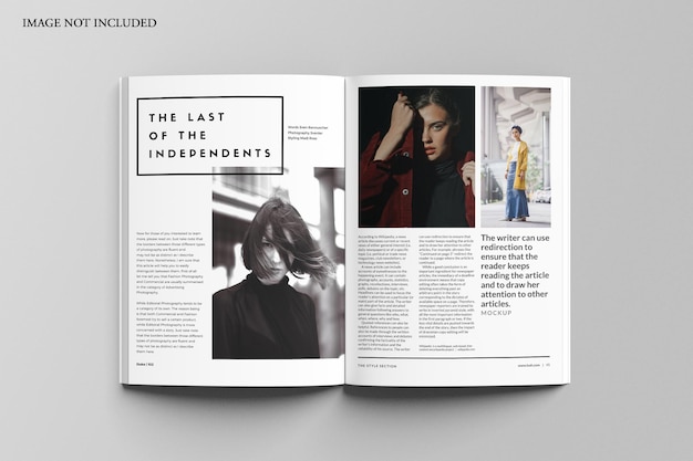 Mockup di rivista