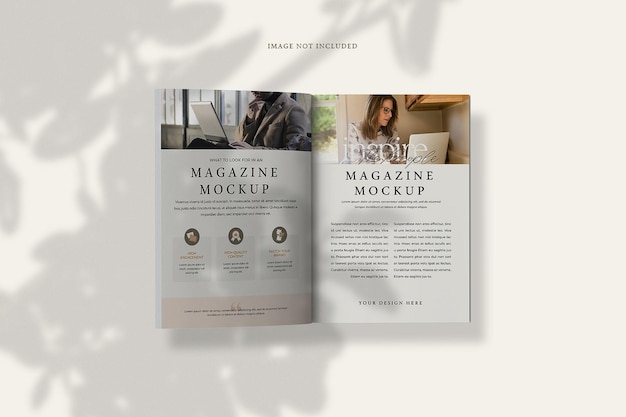 Mockup di rivista