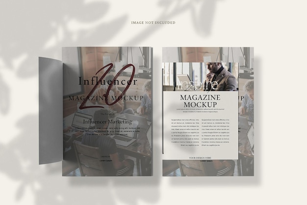 Mockup di rivista