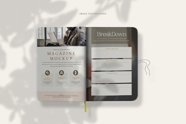 Mockup di rivista