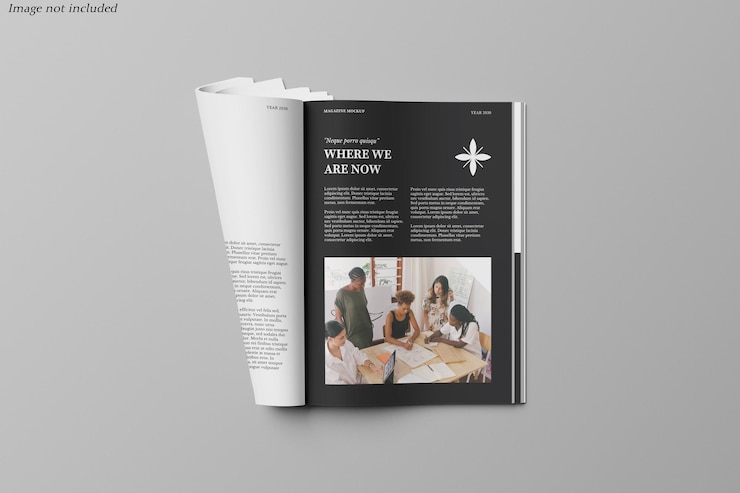 PSD magazine mockup