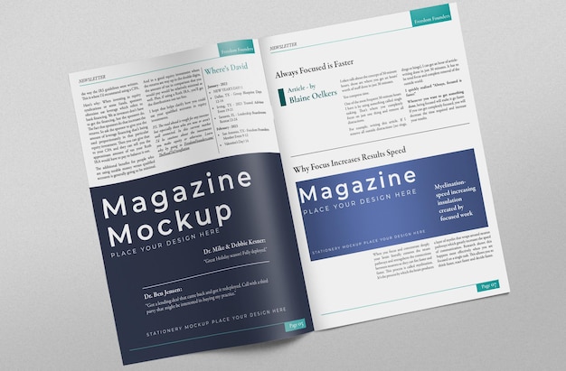 Magazine mockup