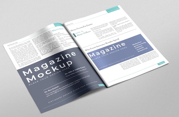 PSD magazine mockup