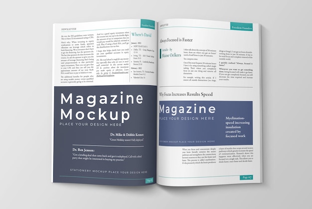 PSD magazine mockup