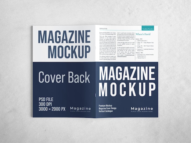 PSD magazine mockup