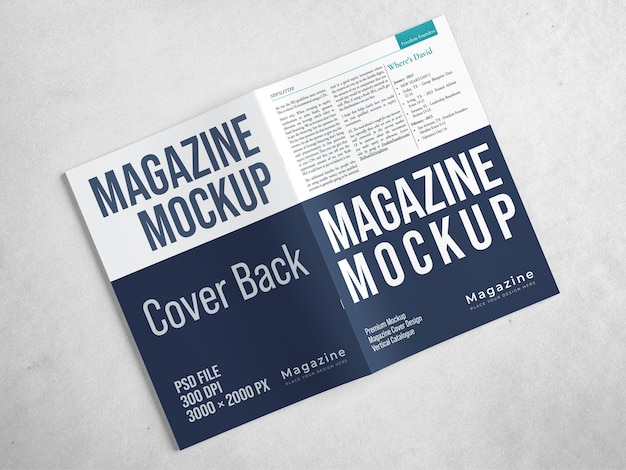 PSD magazine mockup