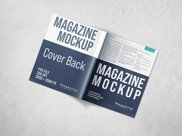 PSD magazine mockup