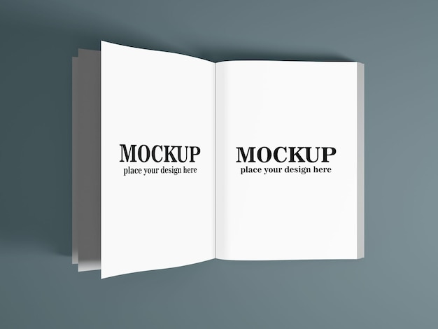 magazine pages mockup