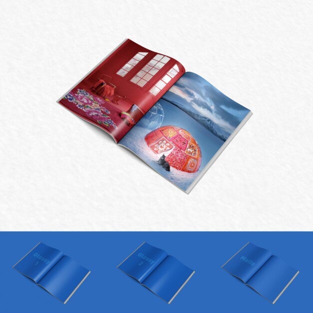 PSD magazine template design