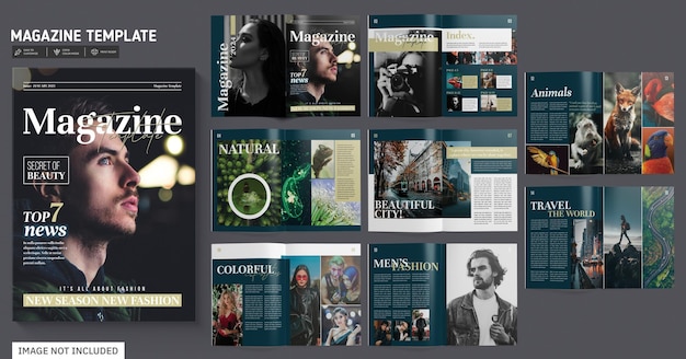 PSD magazine template