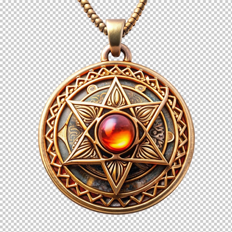 PSD magic amulet on transparent background
