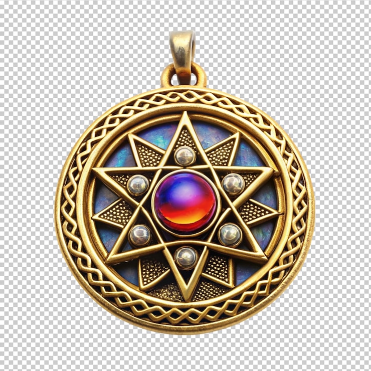 PSD magic amulet on transparent background