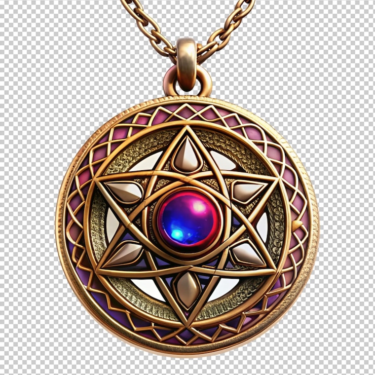 PSD magic amulet on transparent background