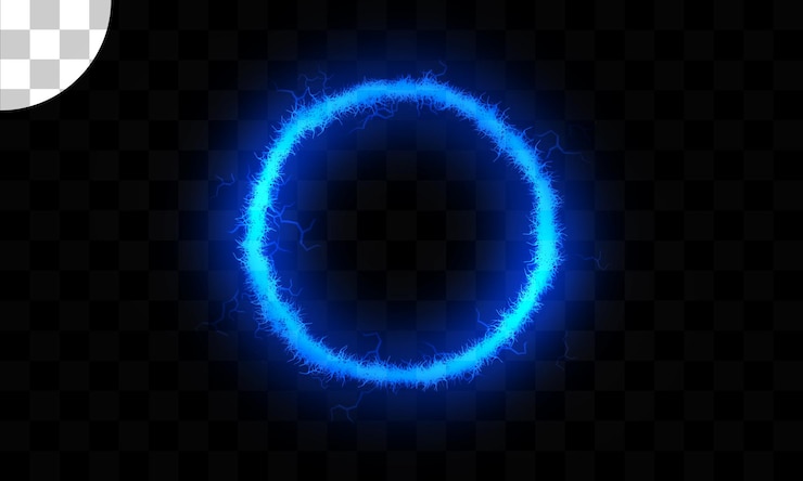 PSD magic circle isolated on transparent