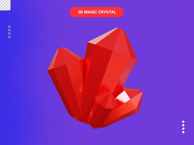 Magic crystal 3d icon