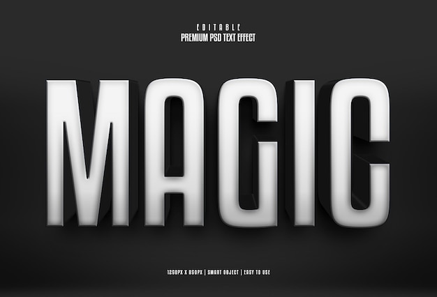 Magic fully editable text effect maker